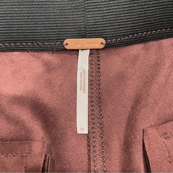Free people Red Faux Suede Leggings - Picture 7 of 12